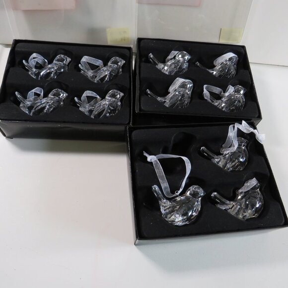 (11) Hanging Acrylic Birds 1.5" tall & wide Christmas or everyday - Picture 7 of 7